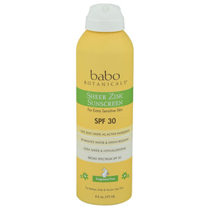 Babo Botanicals Sunscreen Sheer Zinc Broad Spectrum Spf 30 6 OZ [UNFI #1798123] T