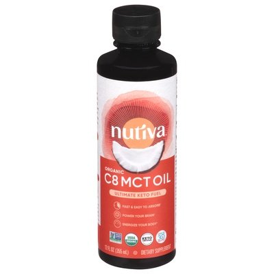 Nutiva MCT Oil C8 Organic 12 OZ [UNFI #2826568]