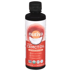 Nutiva MCT Oil C8 Organic 12 OZ [UNFI #2826568]