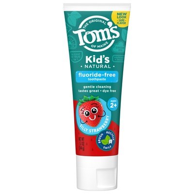 Toms Of Maine Toothpaste Fluoride-Free Silly Strawberry Kids 6/5.1 OZ [UNFI #2555464] T