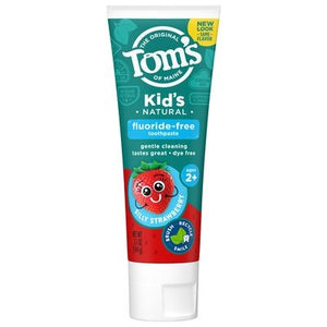 Toms Of Maine Toothpaste Fluoride-Free Silly Strawberry Kids 6/5.1 OZ [UNFI #2555464] T