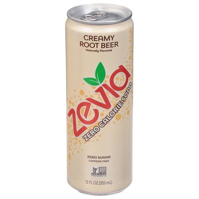Zevia Soda Zero Calorie Creamy Root Beer 12/12 OZ [UNFI #2819266] [ebt]