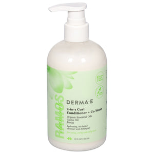 Derma E Conditioner + Co-Wash 2-In-1 Curl 12 OZ [UNFI #3025798] T