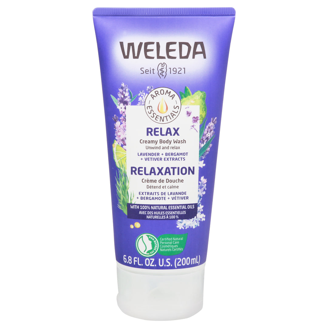 Weleda Body Wash Creamy Relax Lavender + Bergamot + Vetiver Extracts 6.8 OZ [UNFI #2714418] T
