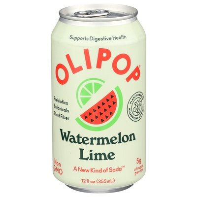 Olipop Soda Watermelon Lime 12/12 OZ [UNFI #2987402] [ebt]