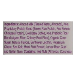 Koia Shake Plant-Based Protein Cold Brew Coffee 6/12 OZ [UNFI #2995868] [ebt]