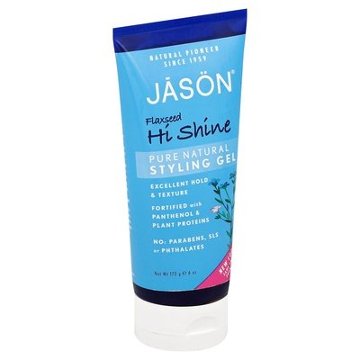 Jason Natural Products Styling Gel Pure Natural Flaxseed Hi Shine 6 OZ [UNFI #0904151] T