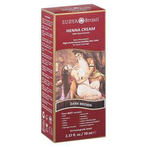 Surya Brasil Henna Cream With Plant Extracts Dark Brown 2.37 OZ [UNFI #2219871] T