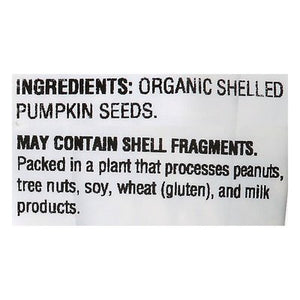 Woodstock Pumpkin Seeds Organic Shelled and Unsalted 8/11 OZ [UNFI #1081934] [ebt]
