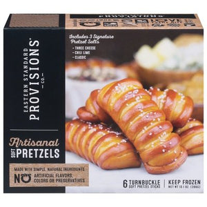 Eastern Standard Provisions Pretzels Soft Artisanal Turnbuckle 6/9.8 OZ [UNFI #2994275] [ebt]
