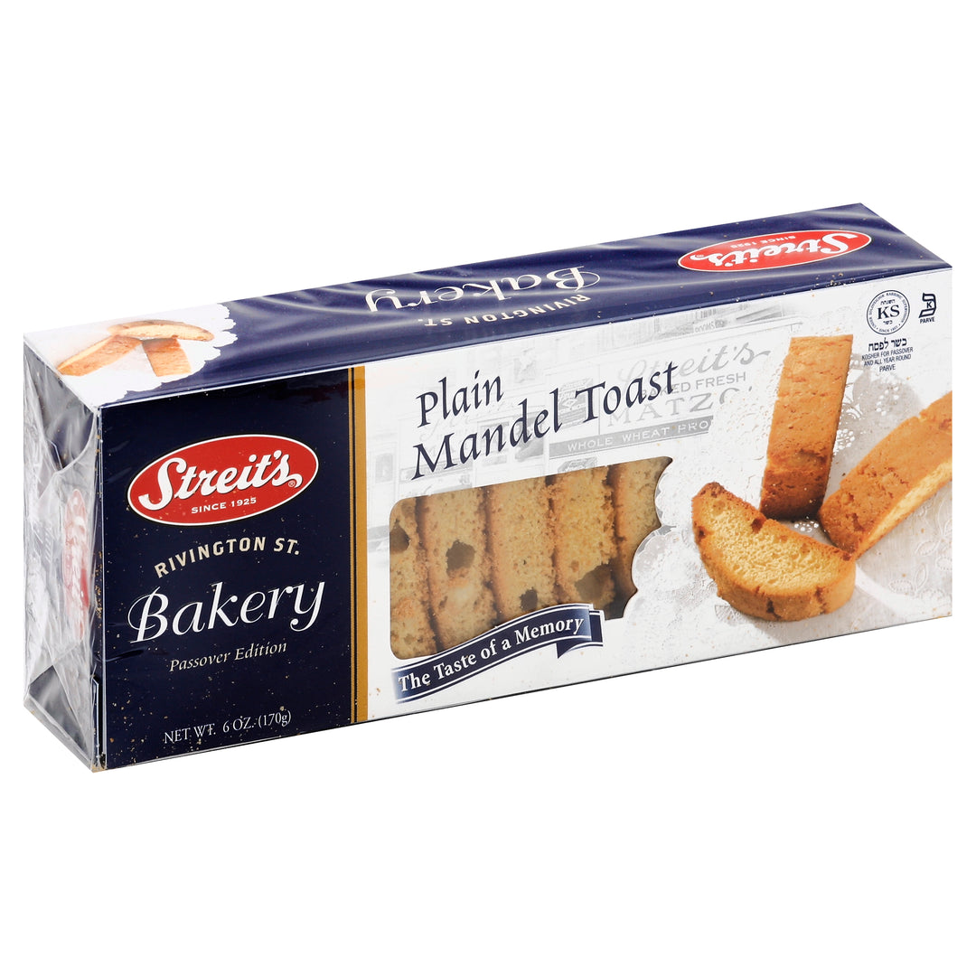 Streits Mandel Toast Plain 12/6 OZ [UNFI #449603] [ebt]