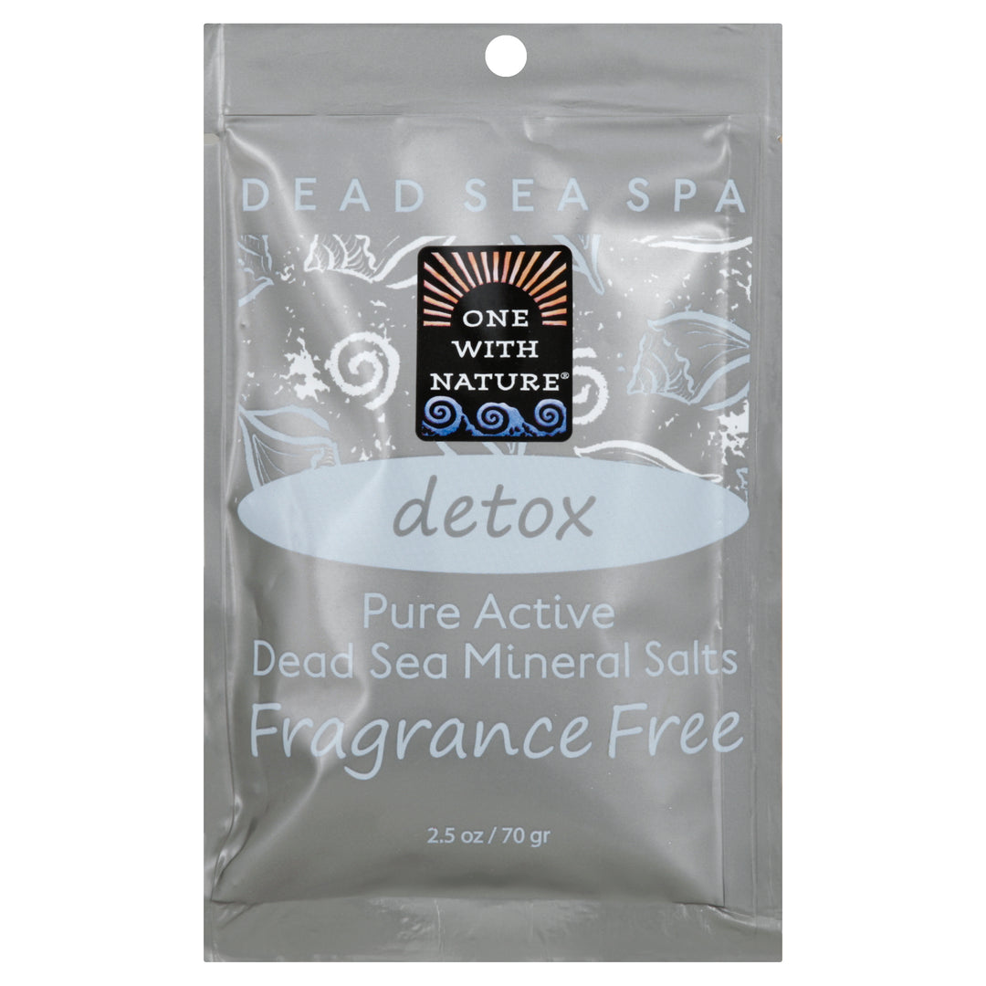 One With Nature Mineral Salts Dead Sea Pure Active Fragrance Free 6/2.5 OZ [UNFI #1841790] T