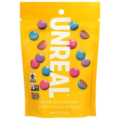 Unreal Dark Chocolates with Crispy Quinoa 6/5 OZ [UNFI #2339463] [ebt]