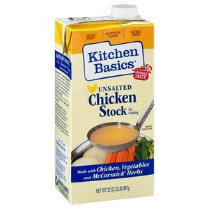 Kitchen Basics Chicken Stock Unsalted 12/32 OZ [UNFI #0526608] [ebt]