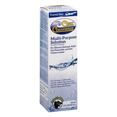 Clear Conscience Multi-Purpose Solution Travel Size 3.4 OZ [UNFI #0839092] T