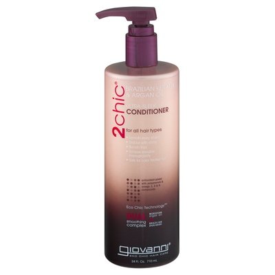 Giovanni Conditioner Brazilian Keratin & Argan Oil Ultra-Sleek 24 OZ [UNFI #1173962] T