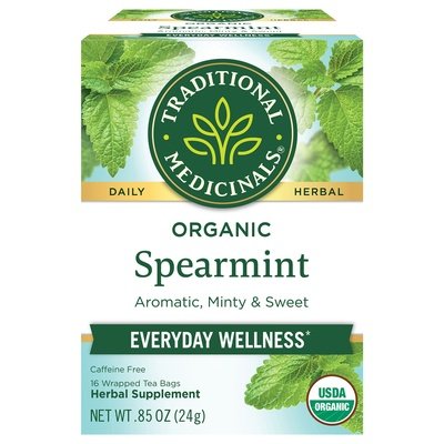 Traditional Medicinals Herbal Supplement Organic Spearmint Tea Bags 6/16 Bag [UNFI #0517474] [ebt]