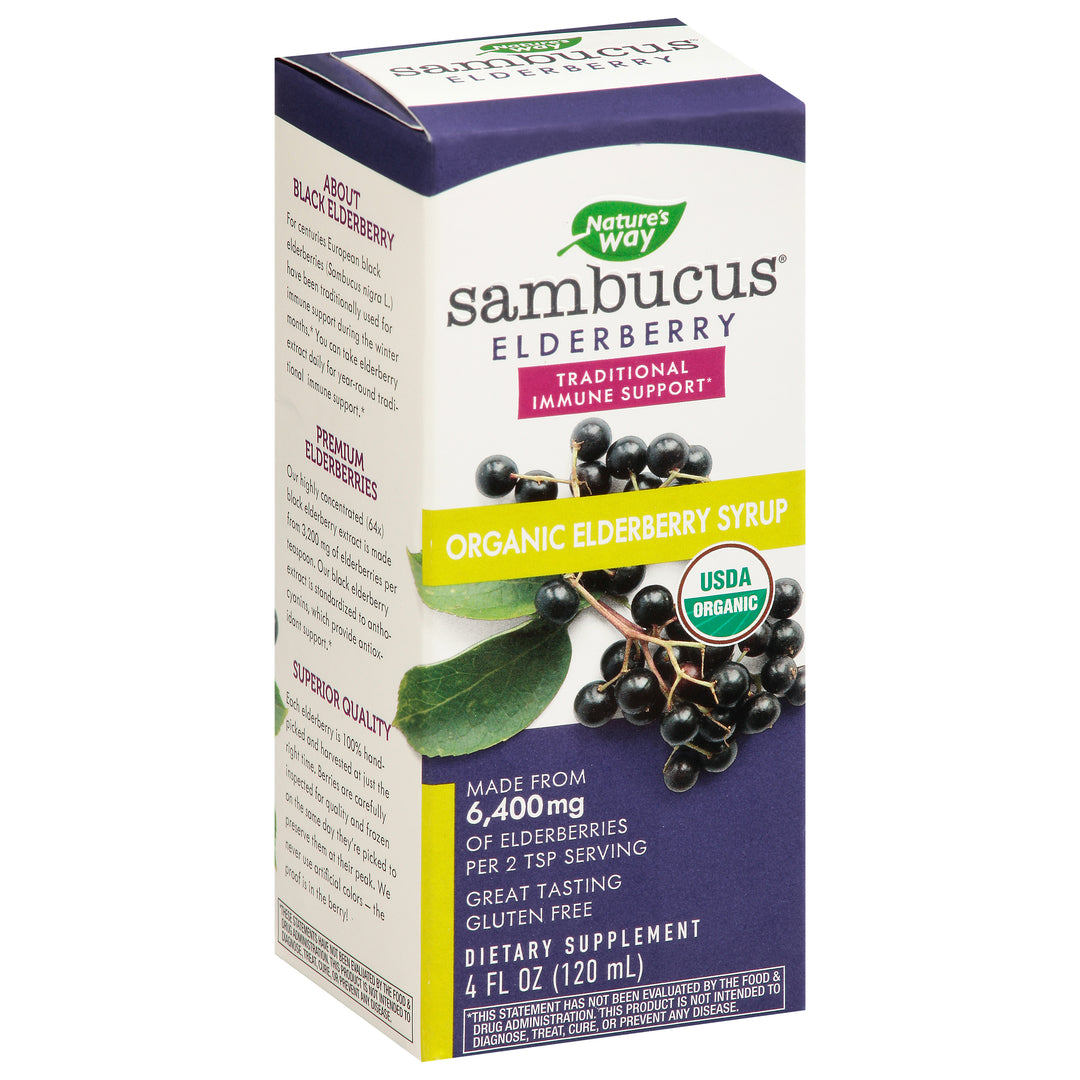 Natures Way Elderberry Organic Organic Syrup 4 OZ [UNFI #2039782]