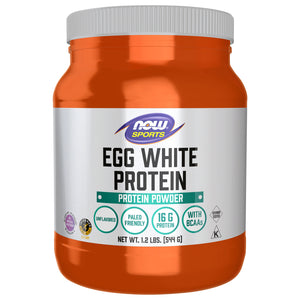 Now Foods Protein Powder Egg White Protein Unflavored 1.2 Lb [UNFI #922948]