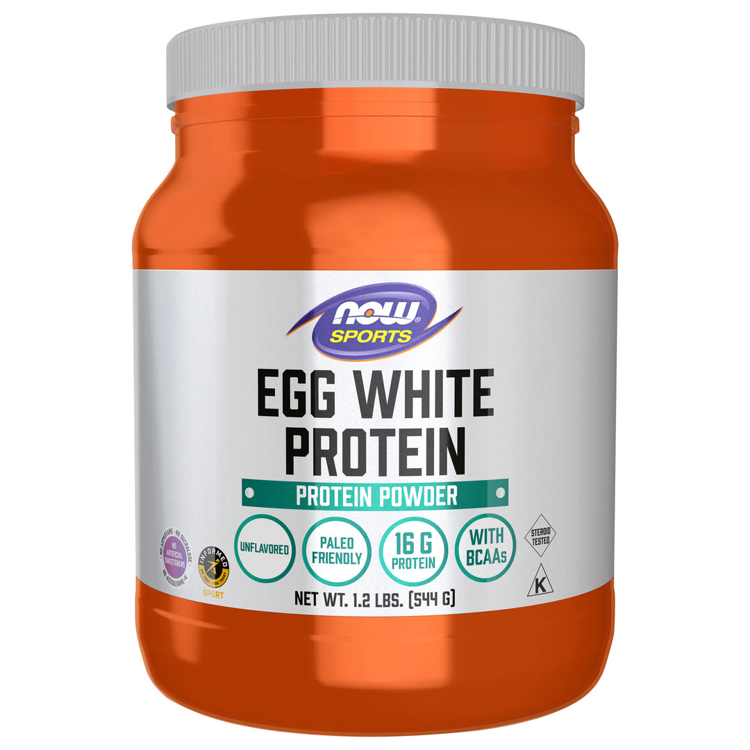 Now Foods Protein Powder Egg White Protein Unflavored 19.2 OZ [UNFI #2122323]