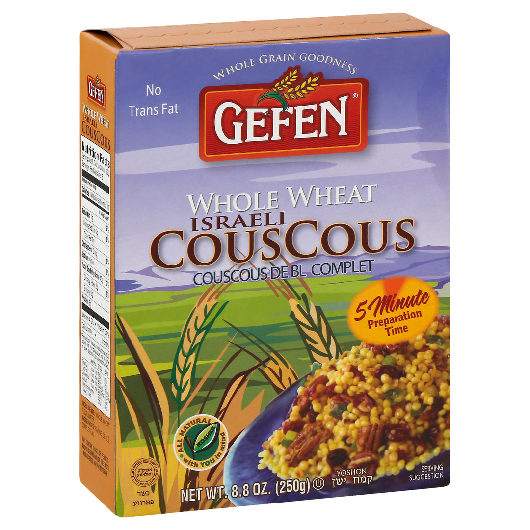 Gefen Couscous Whole Wheat Israeli 12/8.8 OZ [UNFI #556548] [ebt]