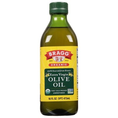 Bragg Olive Oil Organic Extra Virgin Unrefined 12/16 OZ [UNFI #0462036] [ebt]