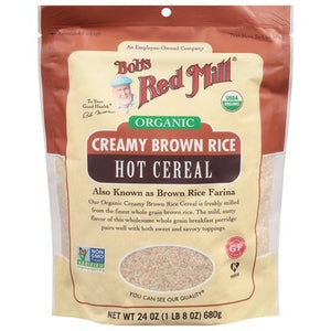 Bobs Red Mill Hot Cereal Creamy Brown Rice Organic 4/24 OZ [UNFI #2596039] [ebt]