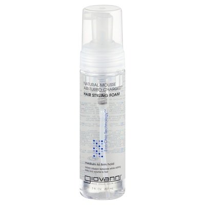 Giovanni Hair Styling Foam Natural Mousse Air-Turbo Charged Firm 7 OZ [UNFI #0628248] T