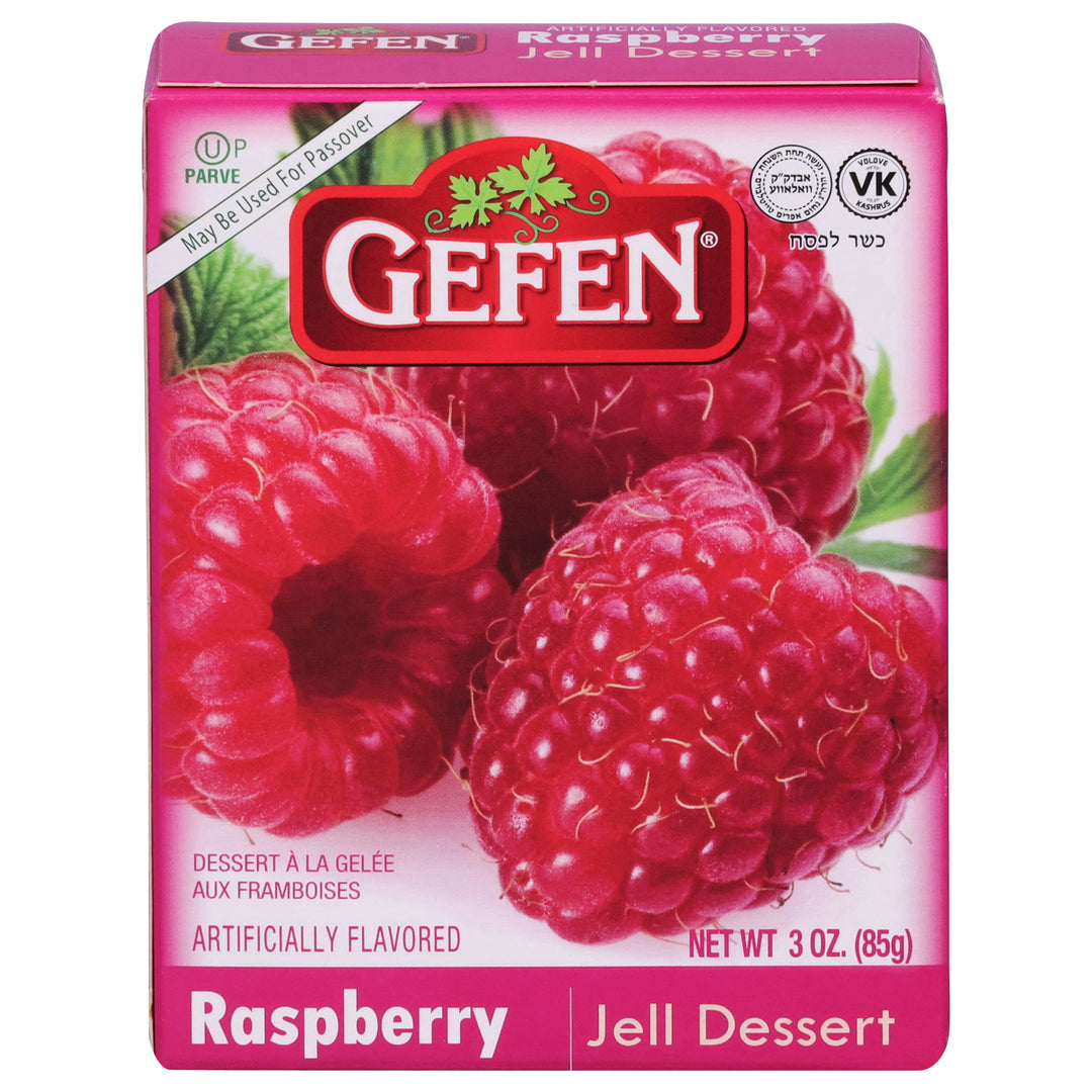 Gefen Jell Dessert Raspberry 24/3 OZ [UNFI #1419464] [ebt]