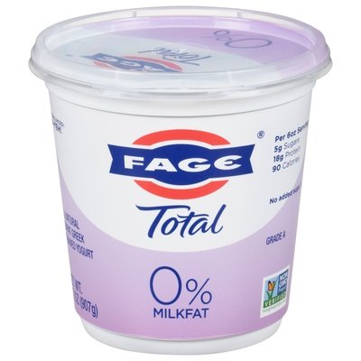 Fage Yogurt 0% Milkfat Nonfat Strained Greek 6/32 OZ [UNFI #2818169] [ebt]