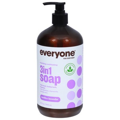 Everyone Soap 3 In 1 Vanilla + Lavender 1/32 OZ [UNFI #2513398] T
