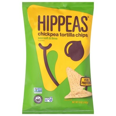 Hippeas Chickpea Tortilla Chips Sea Salt & Lime Flavored 12/5 OZ [UNFI #2910701] [ebt]