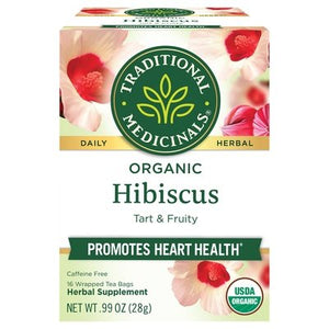 Traditional Medicinals Herbal Supplement Organic Hibiscus Tea Bags 6/16 BAG [UNFI #1153048] [ebt]