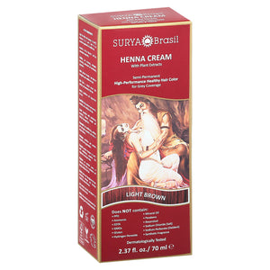 Surya Brasil Henna Cream With Plant Extracts Light Brown 2.37 OZ [UNFI #2219905] T