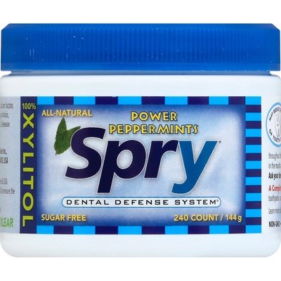 Spry Mints Sugar Free Power Peppermints 240 CT [UNFI #1701754] [ebt]