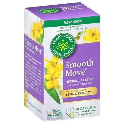 Traditional Medicinals Herbal Laxative Smooth Move Capsules 50 CAP [UNFI #2321487]