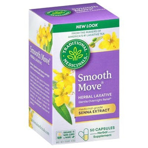 Traditional Medicinals Herbal Laxative Smooth Move Capsules 50 CAP [UNFI #2321487]