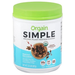 Orgain Plant Protein Powder Organic Creamy Chocolate Flavor 1/1.25 LB [UNFI #2637825]