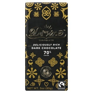 Divine Chocolate Dark Chocolate 70% Cocoa 12/3 OZ [UNFI #2398394] [ebt]