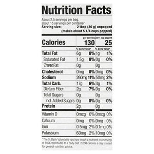 Skinnypop Popcorn Popcorn Sea Salt Microwave Bags 6/6/2.8 OZ [UNFI #2446136] [ebt]