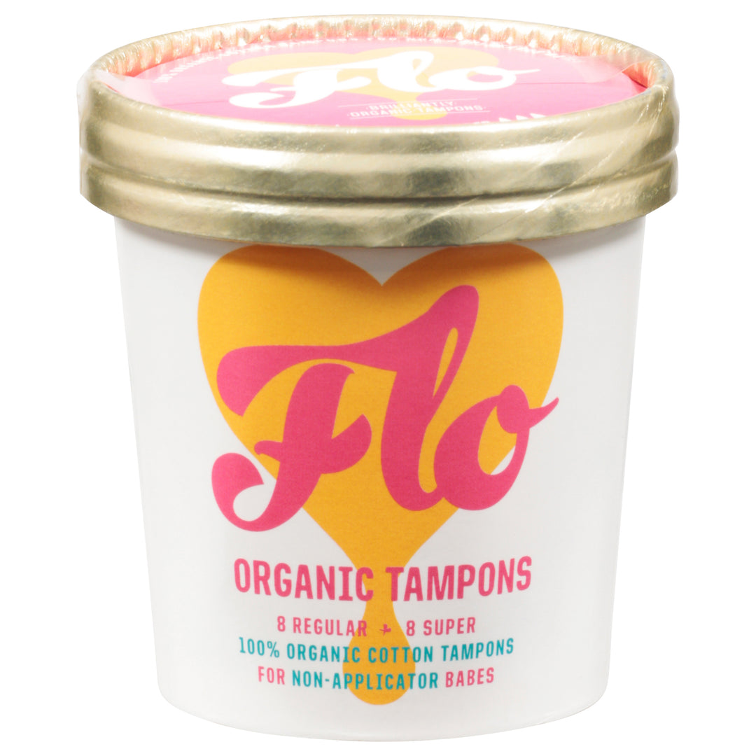Flo Tampons Organic Regular + Super 12/16 CT [UNFI #2645778] T