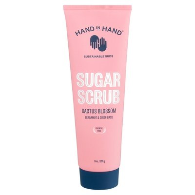 Hand In Hand Sugar Scrub Cactus Blossom Bergamot & Crisp Basil 9 OZ [UNFI #2732519] T