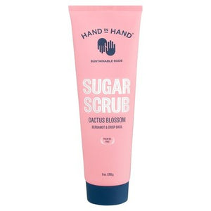 Hand In Hand Sugar Scrub Cactus Blossom Bergamot & Crisp Basil 9 OZ [UNFI #2732519] T
