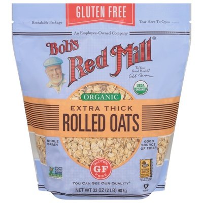 Bobs Red Mill Rolled Oats Organic Extra Thick 4/32 OZ [UNFI #2275667] [ebt]