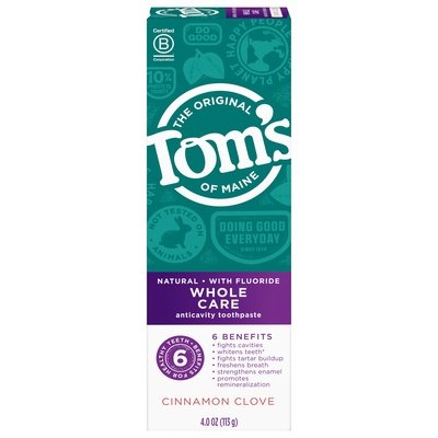 Toms Of Maine Toothpaste Anticavity Cinnamon Clove Natural 6/4 OZ [UNFI #2370146] T