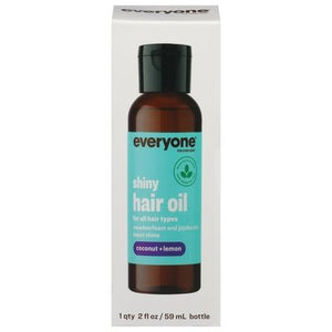 Everyone Hair Oil Shiny Coconut + Lemon 1/2 OZ [UNFI #2947737] T