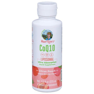 Mary Ruths CoQ10 Liposomal Citrus Peach 7.6 OZ [UNFI #2921146]