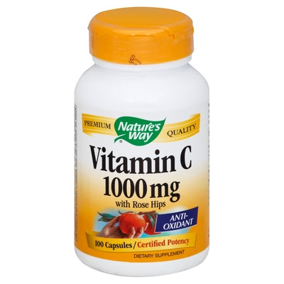Natures Way Vitamin C With Rose Hips 1000 Mg Capsules 100 Cap [UNFI #0816264]