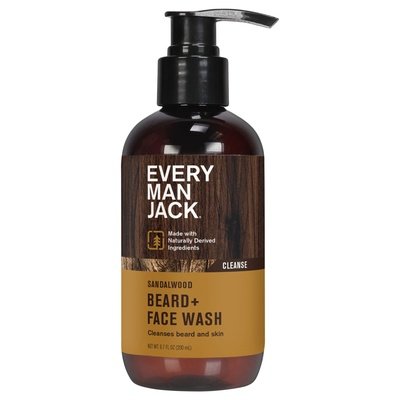 Every Man Jack Beard + Face Wash Sandalwood 6.7 OZ [UNFI #2410124] T