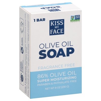 Kiss My Face Olive Oil Soap Fragrance Free 8 OZ [UNFI #0665000] T